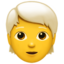 Apple PERSON WHITE HAIR