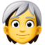 Facebook PERSON WHITE HAIR
