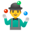Google MAN JUGGLING